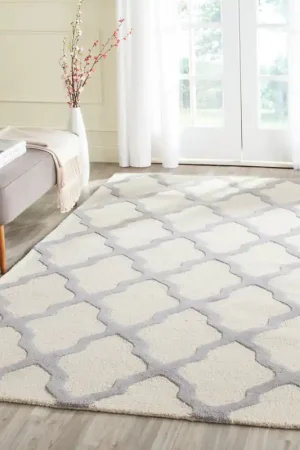 Secure Checkout Safavieh Cambridge Rug Collection CAM121Y - Ivory / Silver