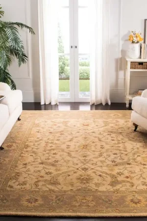 Hassle-Free Returns Safavieh Antiquity Rug Collection AT311C - Ivory / Brown