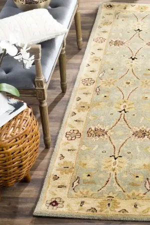 Discount Safavieh Antiquity Rug Collection AT249A - Light Blue / Ivory