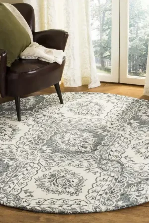 Worldwide Shipping Safavieh Blossom Rug Collection BLM601M - Blue / Ivory