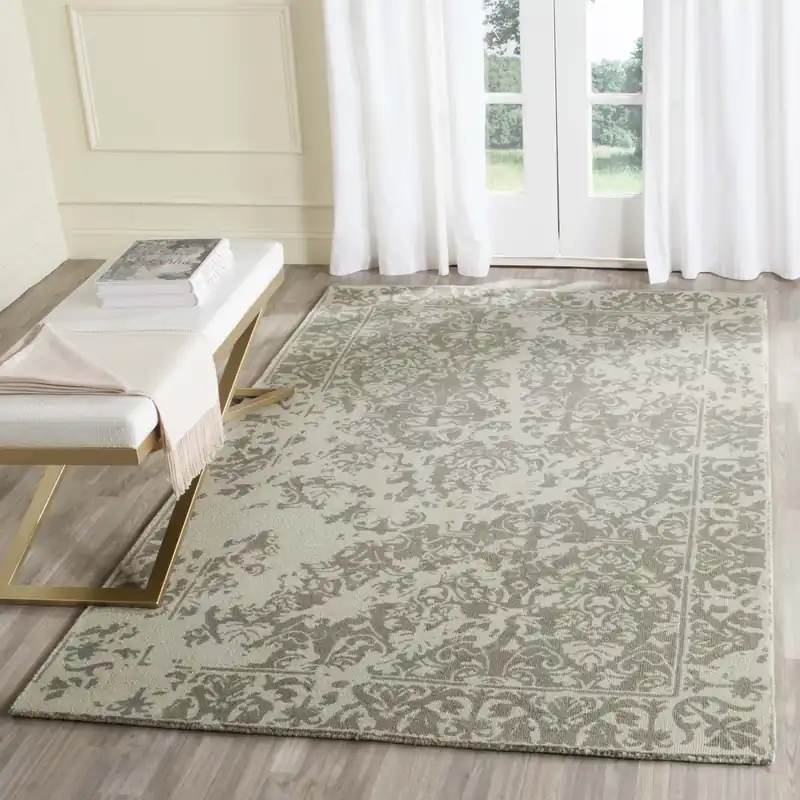 Safavieh Restoration Vintage Rug Collection RVT103K - Light Sage Fresh Stock