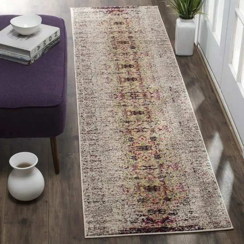 Safavieh Monaco Rug Collection MNC209R - Ivory / Pink Best Price