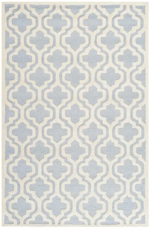 Contemporary Area Rug, CAM132A, 160 X 230 cm in Light Blue / Ivory Worldwide Shipping