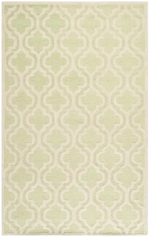 Contemporary Area Rug, CAM132B, 160 X 230 cm in Light Green / Ivory Factory Price