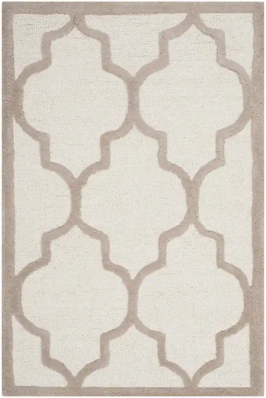 Seasonal Sale Contemporary Area Rug, CAM134P, 90 X 150 cm in Ivory / Beige