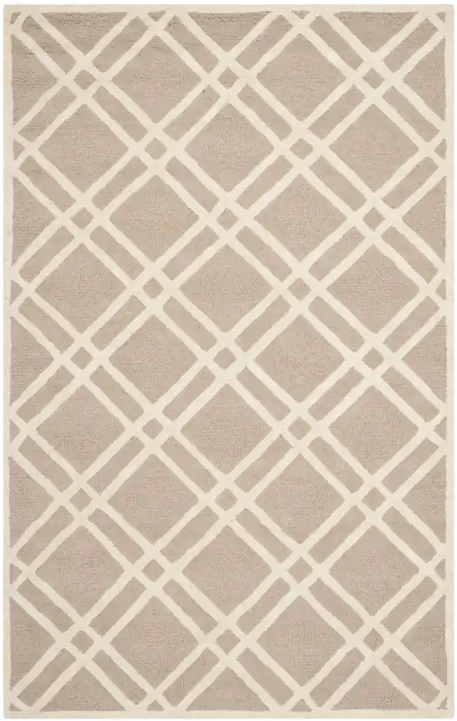Contemporary Area Rug, CAM142J, 120 X 180 cm in Beige / Ivory In Demand