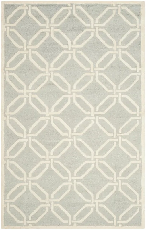Mega Sale Contemporary Area Rug, CAM311L, 160 X 230 cm in Light Grey / Ivory