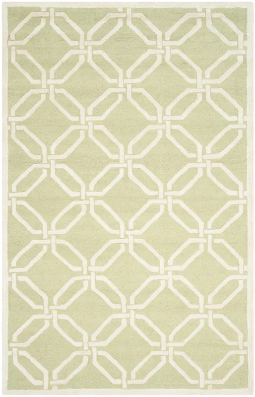 Contemporary Area Rug, CAM311N, 160 X 230 cm in Lime / Ivory Last Chance