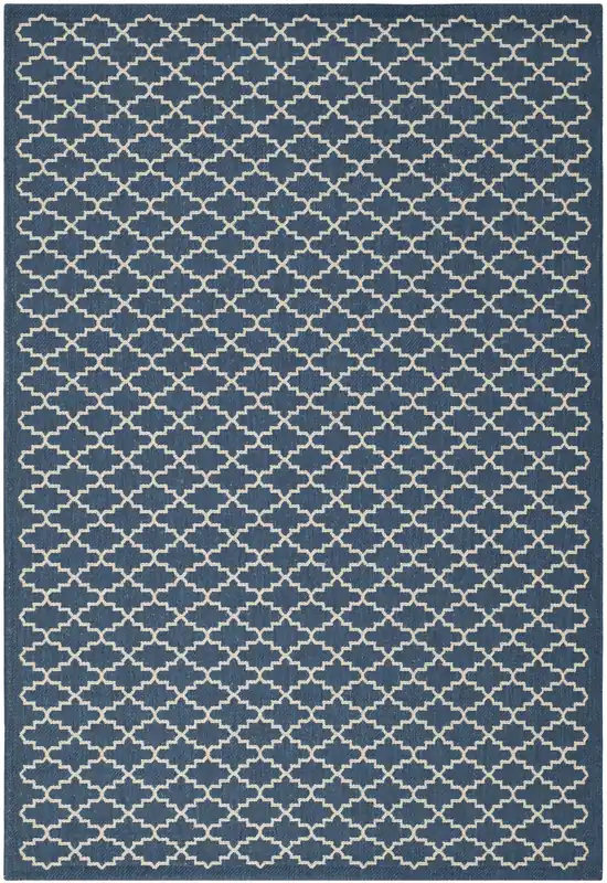 Editor’s Pick Contemporary Area Rug, CY6919-268, 120 X 180 cm in Navy / Beige