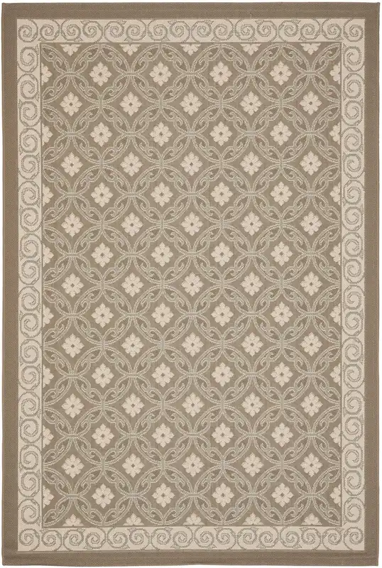 Contemporary Area Rug, CY7810-97A18, 160 X 230 cm in Dark Beige / Light Beige Top Rated