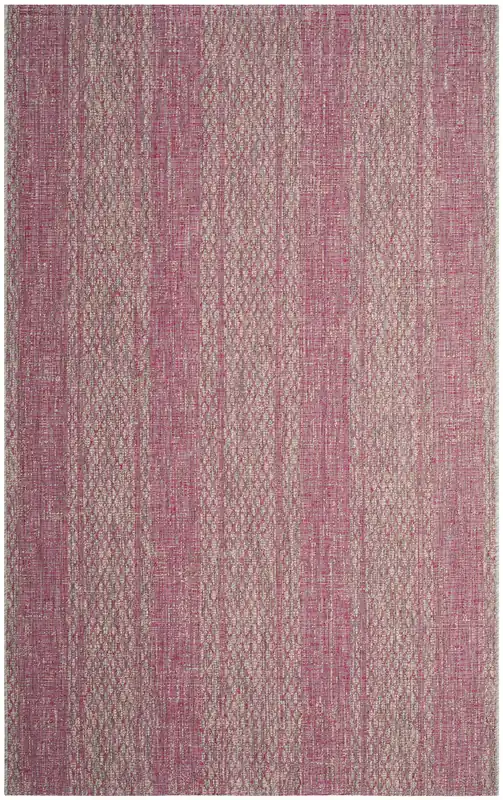 Final Sale Contemporary Area Rug, CY8736-39712, 160 X 230 cm in Light Grey / Fuchsia