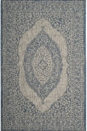 Worldwide Shipping Contemporary Area Rug, CY8751-36812, 200 X 300 cm in Light Grey / Blue