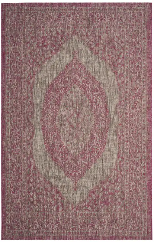 Contemporary Area Rug, CY8751-39712, 243 X 335 cm in Light Grey / Fuchsia Super Sale