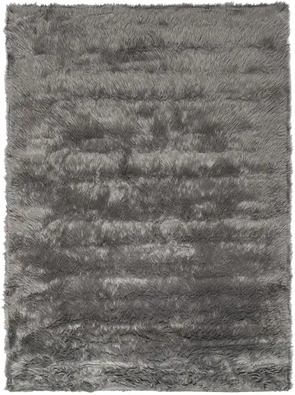 New Arrival Faux Fur Sheepskin Runner Rug, FSS235D, 62 X 240 cm in Grey
