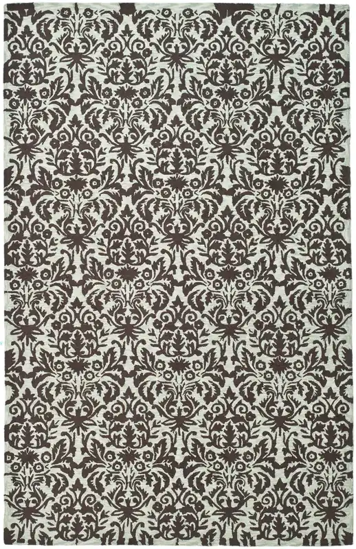 Elegant Area Rug, HK368C, 160 X 230 cm in Sage / Chocolate Best Seller