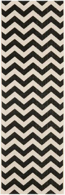 Shop Now Safavieh Courtyard Rug Collection: CY6244-256 - Black / Beige