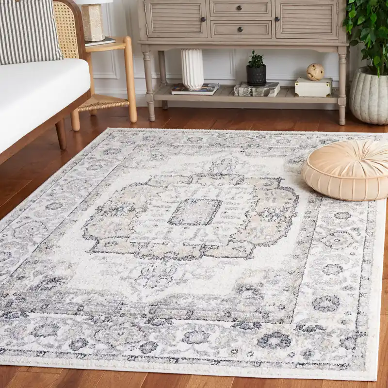 Safavieh Layla Collection, LAY111F - Ivory Grey / Charcoal Factory Price