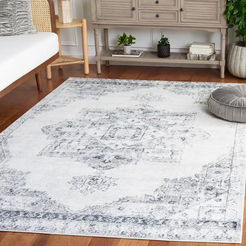 Safavieh Layla Collection, LAY104A-7SQ - Ivory Grey / Charcoal Mega Sale