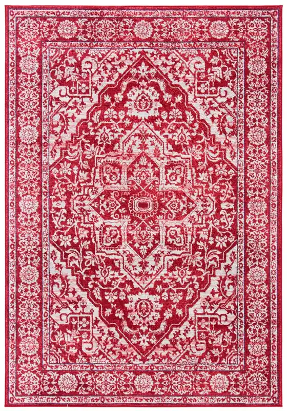 Safavieh Brentwood Collection, BNT832Q-26 - Red / Ivory Limited Offer