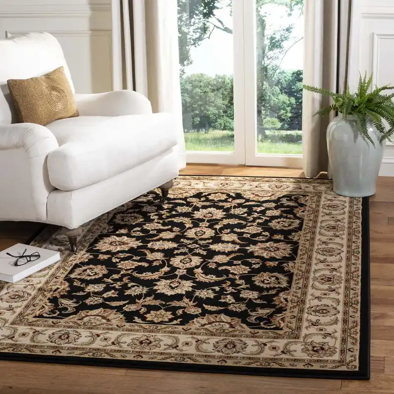 Best Choice Safavieh Majesty Rug Collection MAJ4672-9011 - Black / Creme