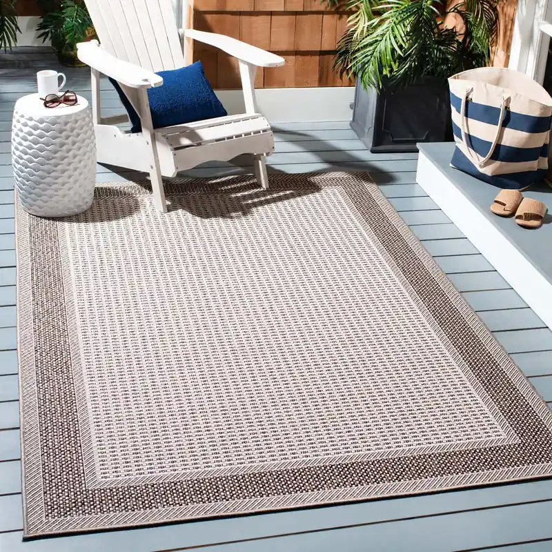 Safavieh Lakeside 200 Rug Collection LAK228B - Beige / Brown Deal