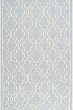Affordable Contemporary Area Rug, CAM131A, 160 X 230 cm in Light Blue / Ivory