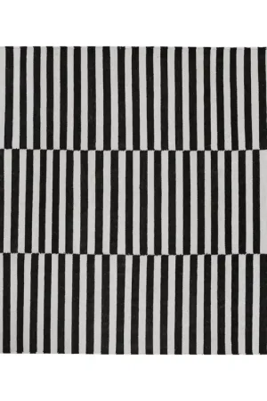 Zigby Hand-Woven Rug - Black / Ivory - 8' X 10' | Sunpan Furniture - 108748 Limited Time