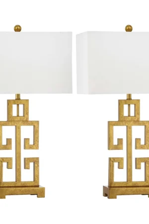 Professional Grade Greek Key 29 Inch H Table Lamp (Set of 2) | Safavieh - LIT4305