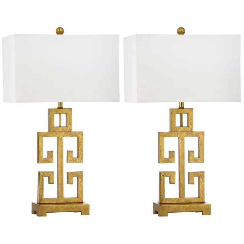 Professional Grade Greek Key 29 Inch H Table Lamp (Set of 2) | Safavieh - LIT4305