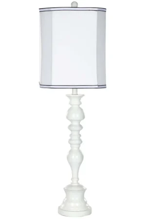 Worldwide Shipping Safavieh Polly 36 Inch H Candlestick Lamp - White