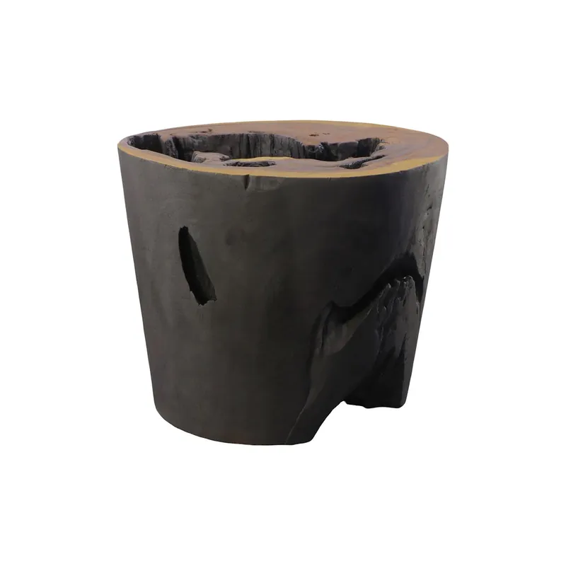 Buy Today Chamcha Wood Side Table, Burnt Edge | Phillips Collection - TH84093