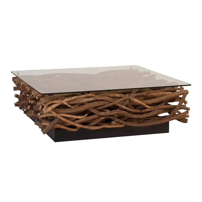 Vine Coffee Table, With Glass | Phillips Collection - TH66102 New Arrival