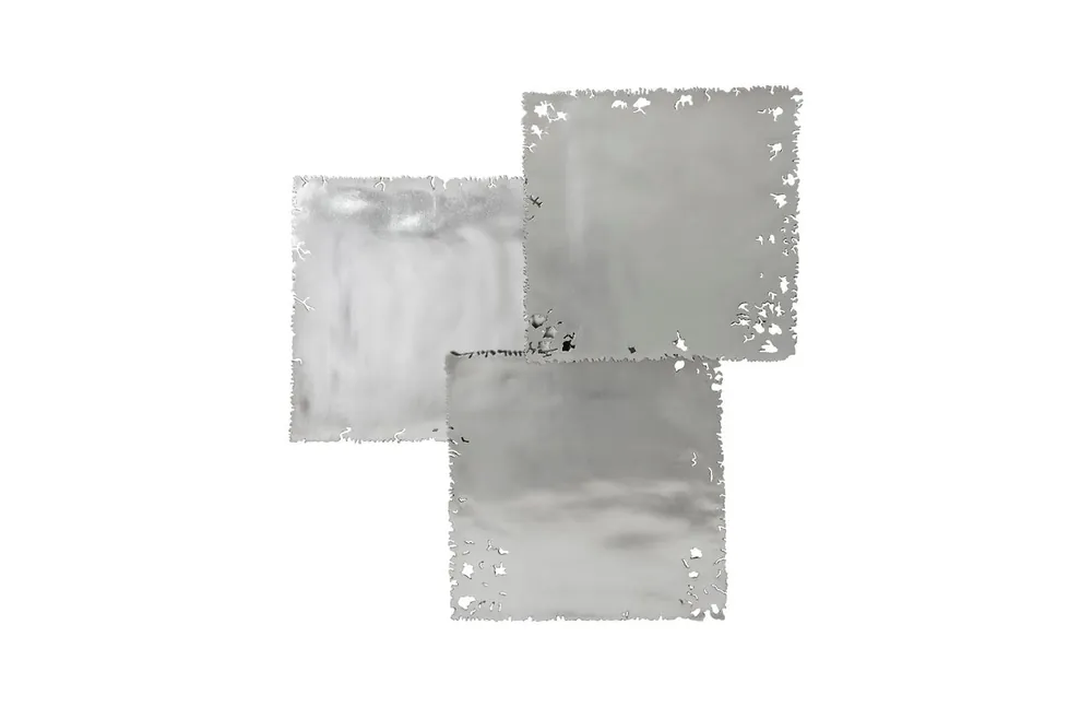 Special Offer Galvanized Square Wall Tile, Silver Leaf, Set 3 | Phillips Collection - PH75349