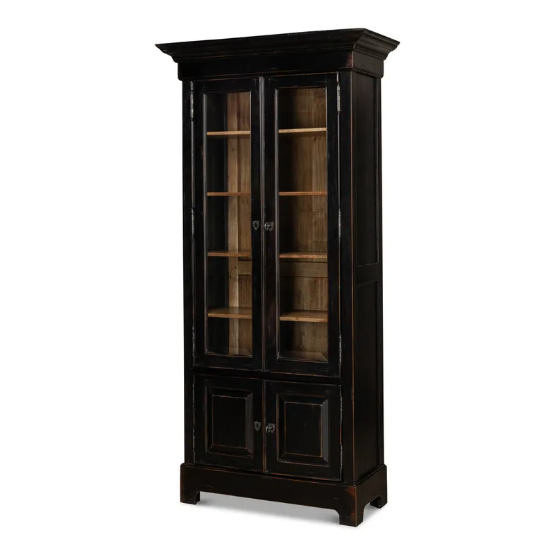 Bookcase In Ebony Finish | Sarreid - 27160 Trending