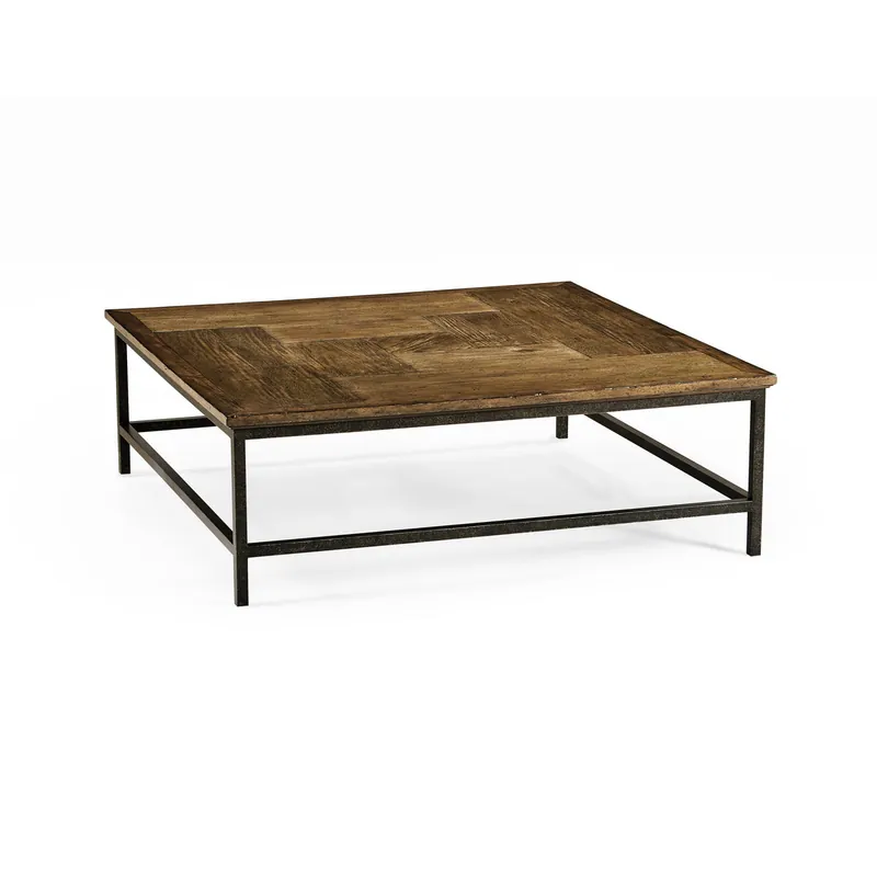 Casual Accents Medium Driftwood Square Coffee Table | Jonathan Charles Furniture - 491014-DTM Fan Favorite