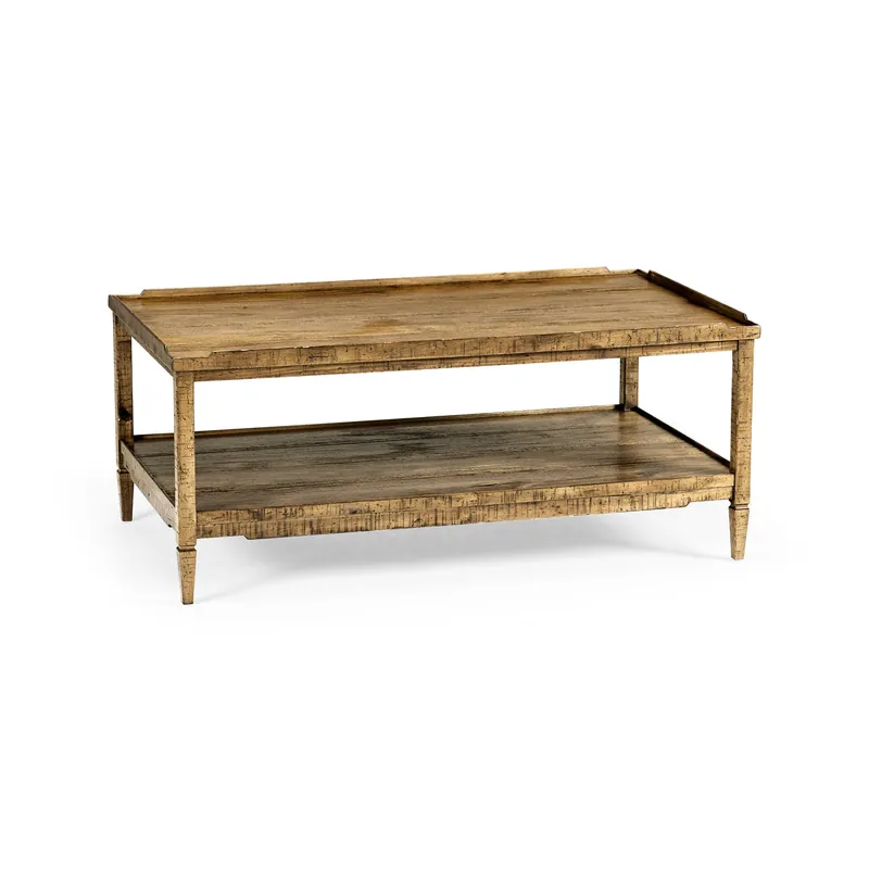 Casual Accents Medium Driftwood Cocktail Table | Jonathan Charles Furniture - 491021-DTM Seasonal Sale