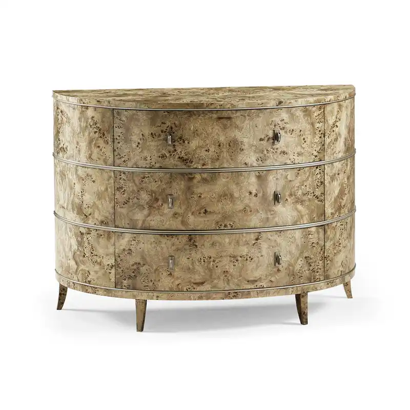 Reimagined Fulgurite Mappa Burl Demilune | Jonathan Charles Furniture - 496007-BGA Buy Direct
