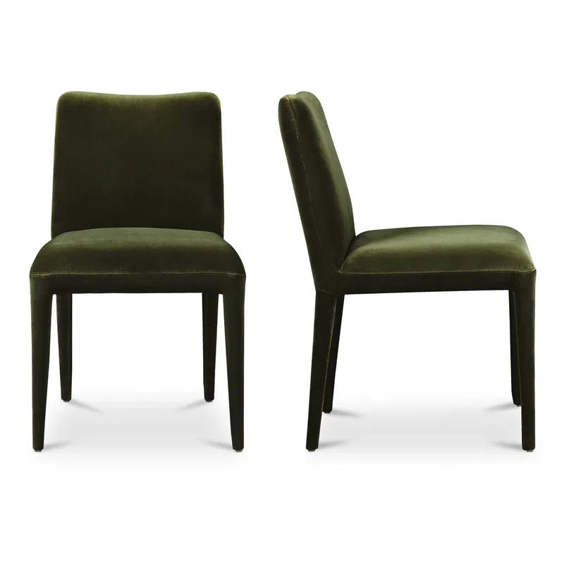 High Quality Calla Dining Chair Green Velvet-Set Of Two | Moe's Home Collection - ME-1062-27