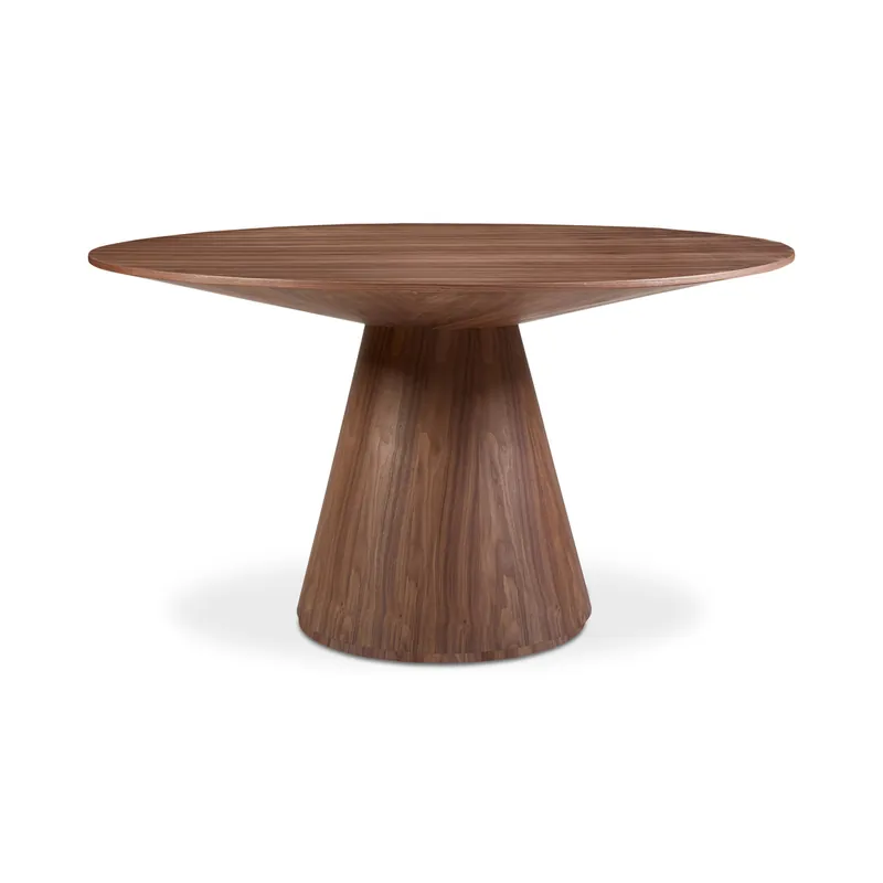 Otago Dining Table 54In Round Walnut | Moe's Home Collection - KC-1029-03-0 Top Pick