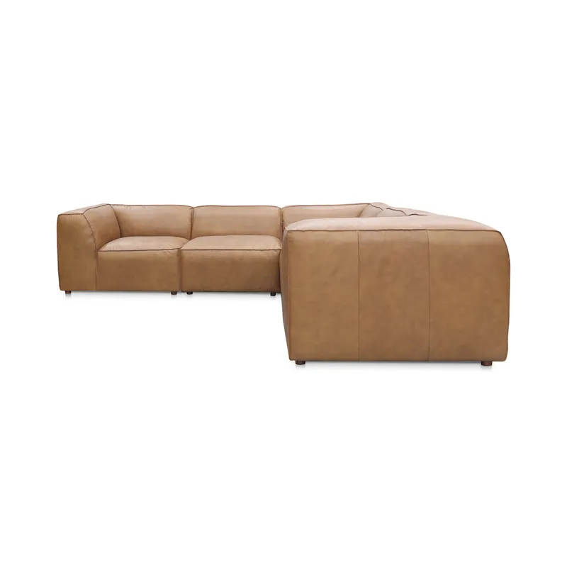 Buy Online Form Classic L Modular Sectional Sonoran Tan Leather | Moe's Home Collection - XQ-1007-40