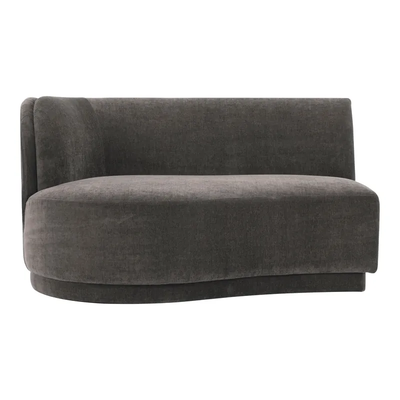 Yoon Chaise Left Umbra Grey | Moe's Home Collection - JM-1017-25 Don’t Miss Out