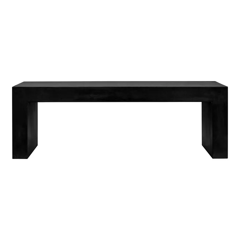 Lazarus Outdoor Bench Black | Moe's Home Collection - BQ-1005-02 Price Cut