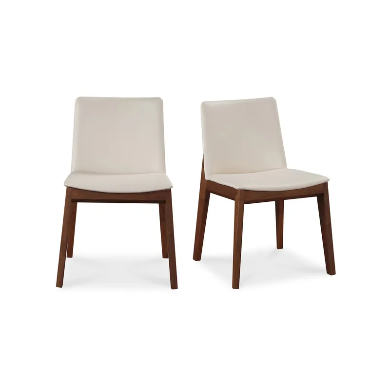 Deco Dining Chair White Pvc-Set Of Two | Moe's Home Collection - BC-1016-05 Bulk Order