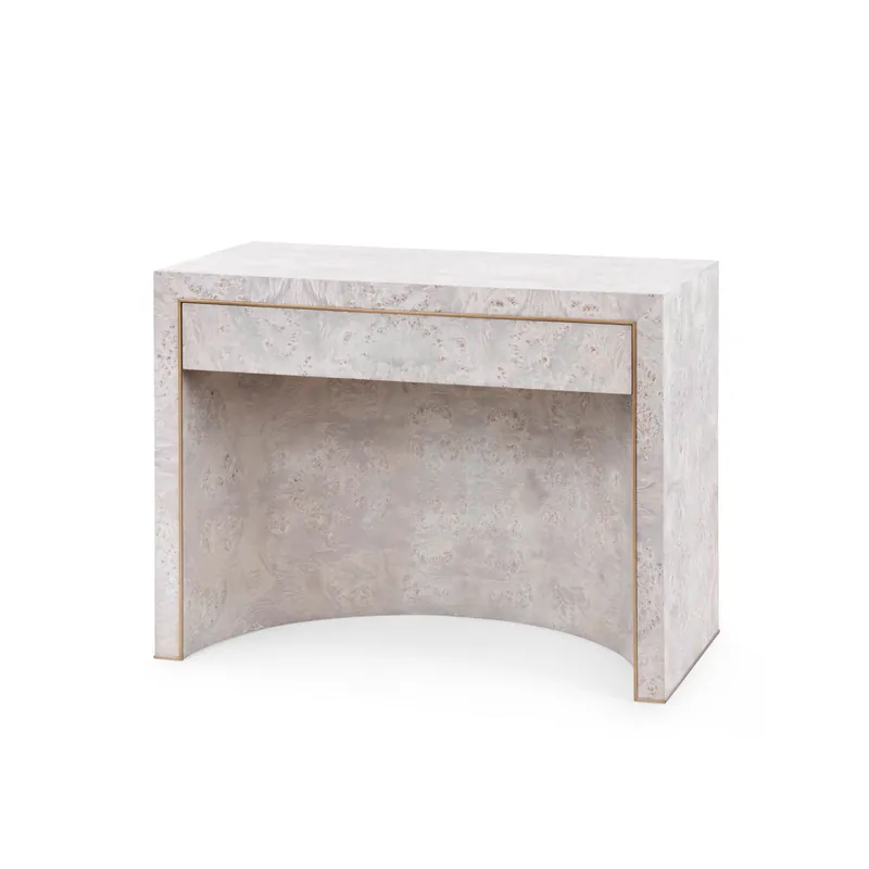 Worldwide Shipping Sloane 1-Drawer Side Table - Burl | Villa & House - SLO-110-46