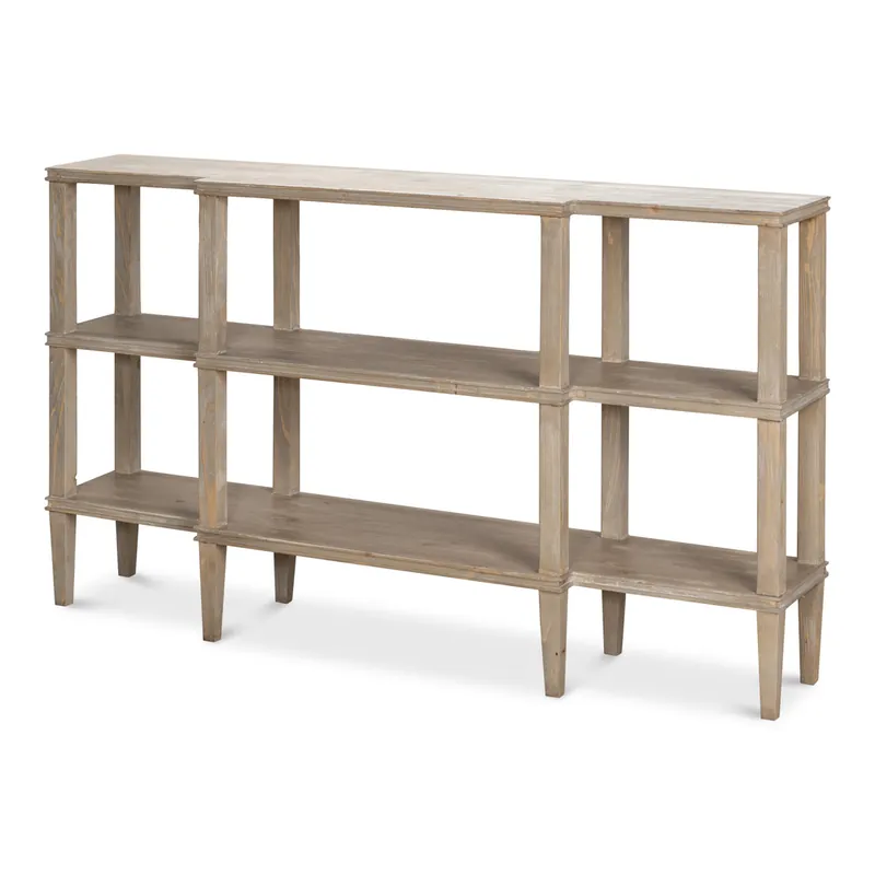 New Arrival Grange Bungalow Console Grey Thorne | Sarreid Ltd - 53309