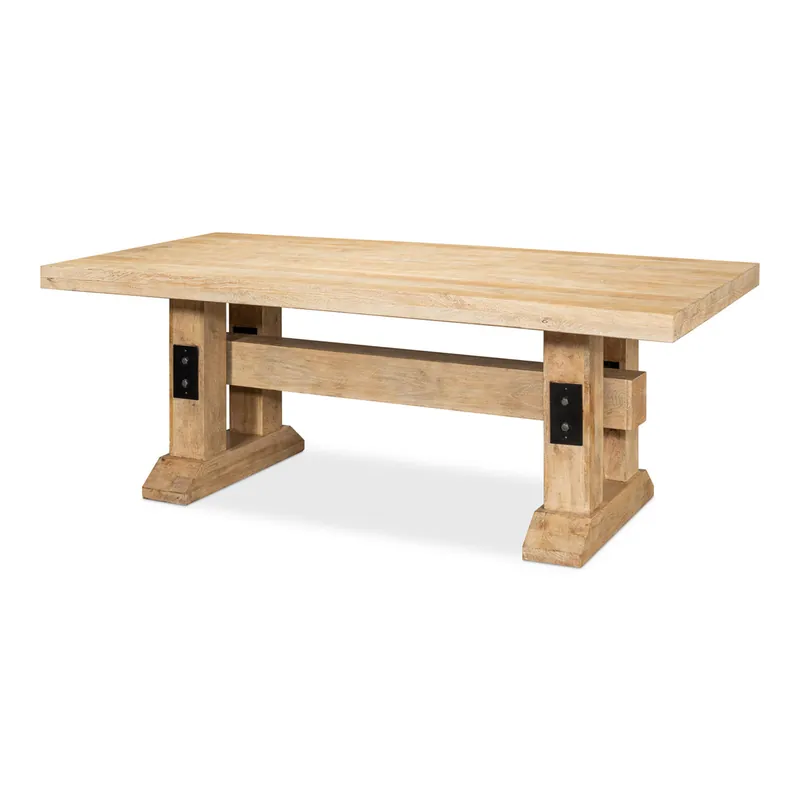 Stoltman Pedestal Dining Table | Sarreid Ltd - 53638 Bulk Order