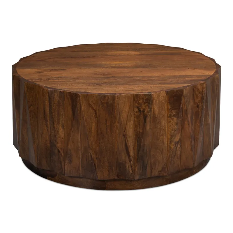Direct From Factory Denali Round Cocktail Table | Sarreid Ltd - 53859