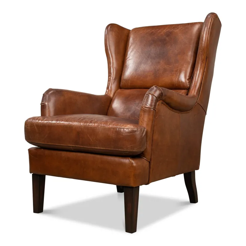 Next Day Delivery Elite Wing Lounge Chair | Sarreid Ltd - 40801