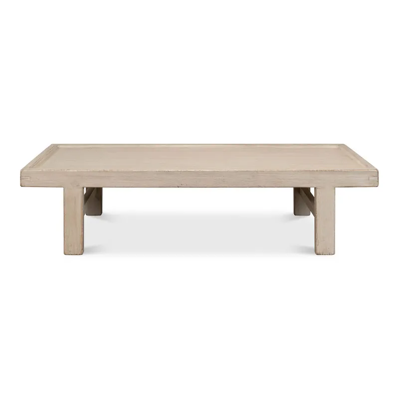 Large Wood Panel Coffee Tbl French Grey | Sarreid Ltd - 40774 Trusted Brand