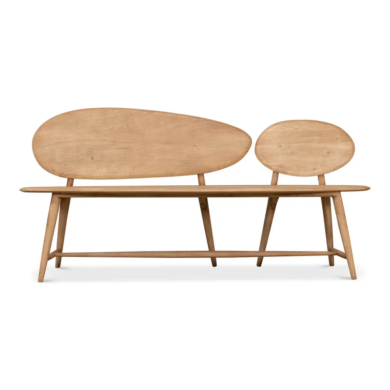 Pebble Bench | Sarreid Ltd - 40737 Viral